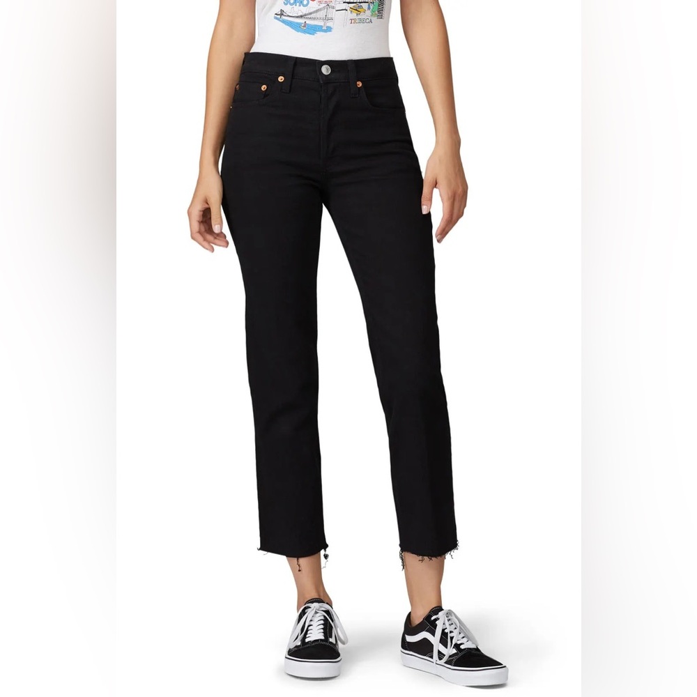 RE/DONE High Rise Stove Pipe Jeans